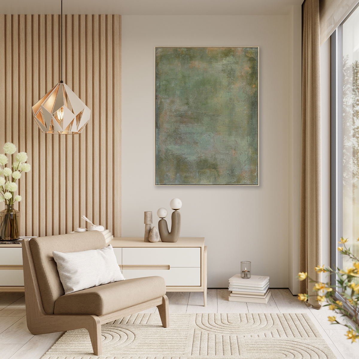 (Preorder ETA: End Oct) Hidden Grove: Hand Painted Wall Art (90x120cm)