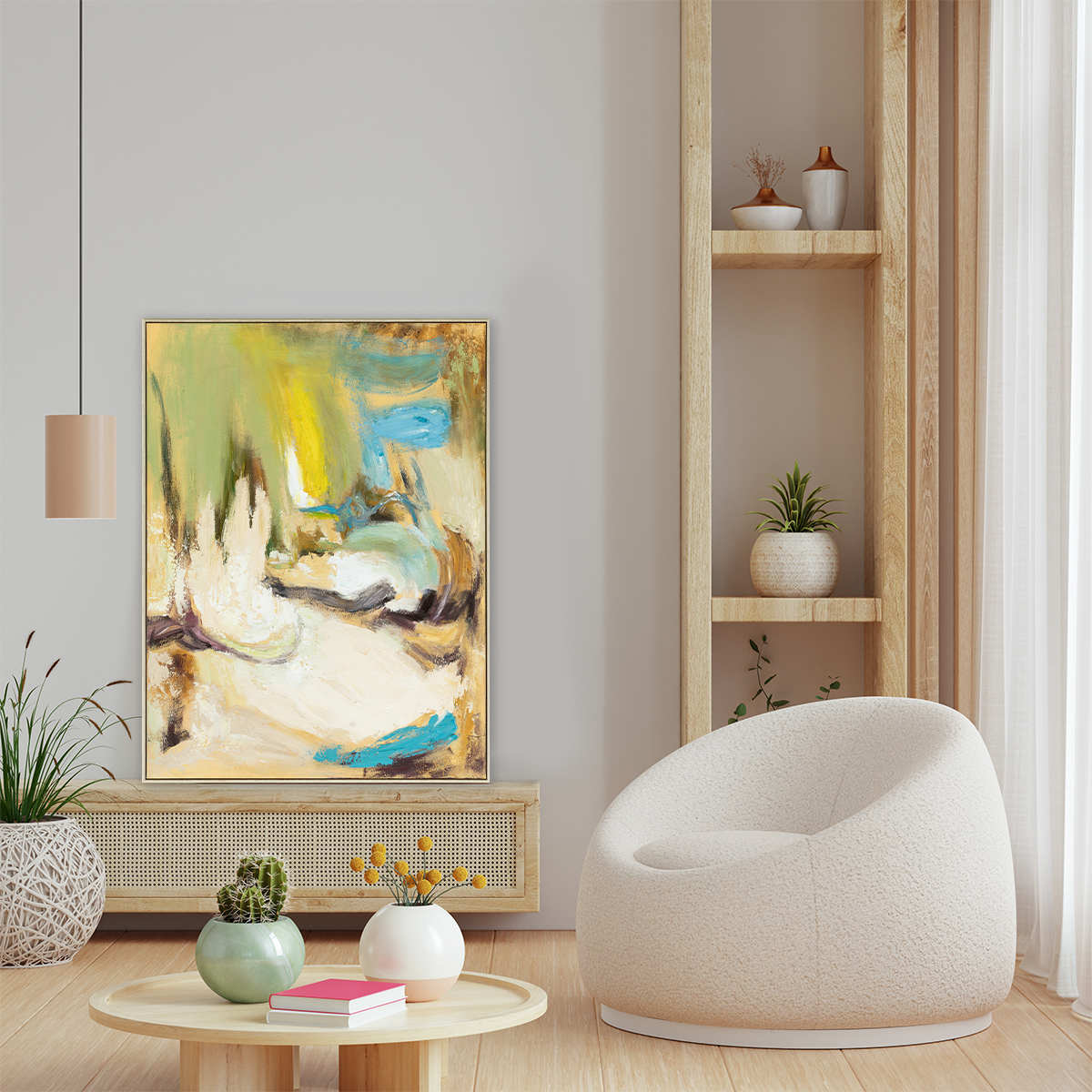 (Preorder ETA: End Oct) Oasis: Hand Painted Wall Art (90x120cm)