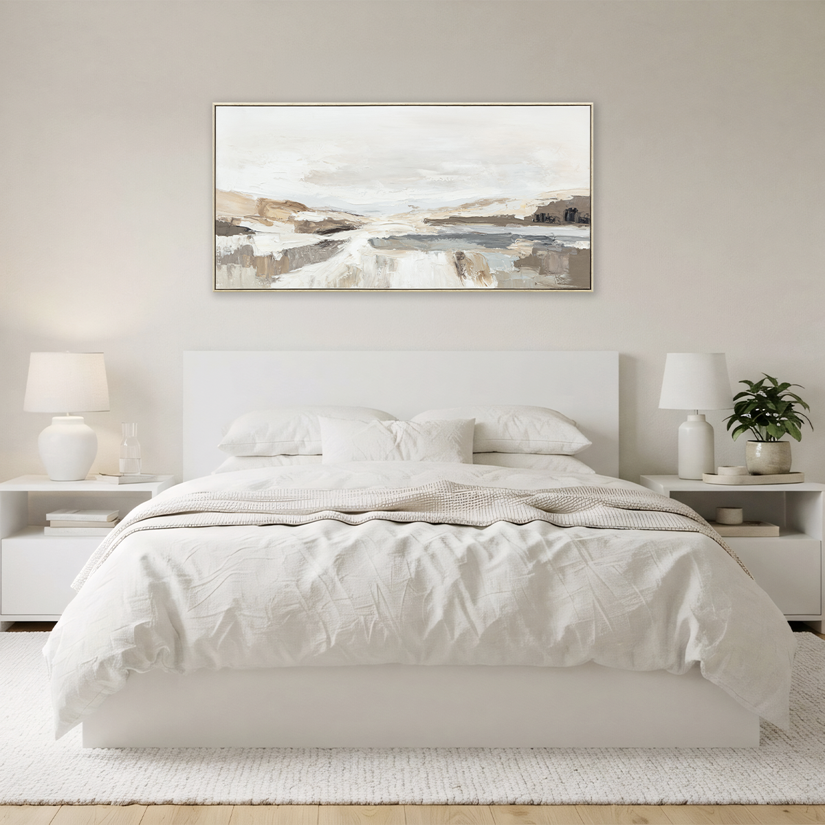 (Preorder ETA: End Oct) Salt Flats: Hand Painted Wall Art (120x60cm)
