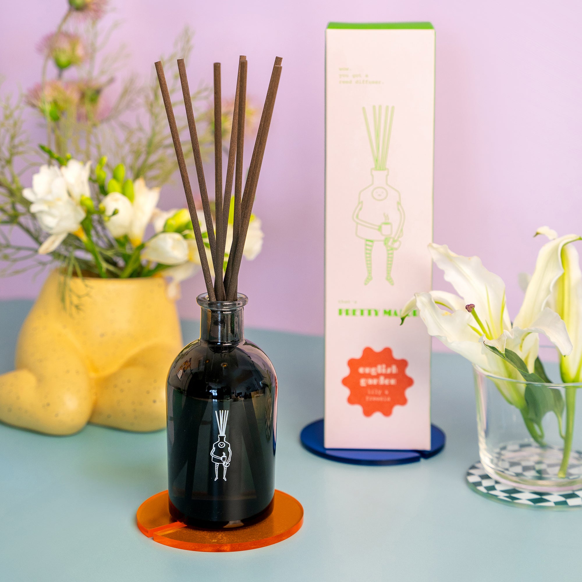 English garden reed diffuser lily and freesia
