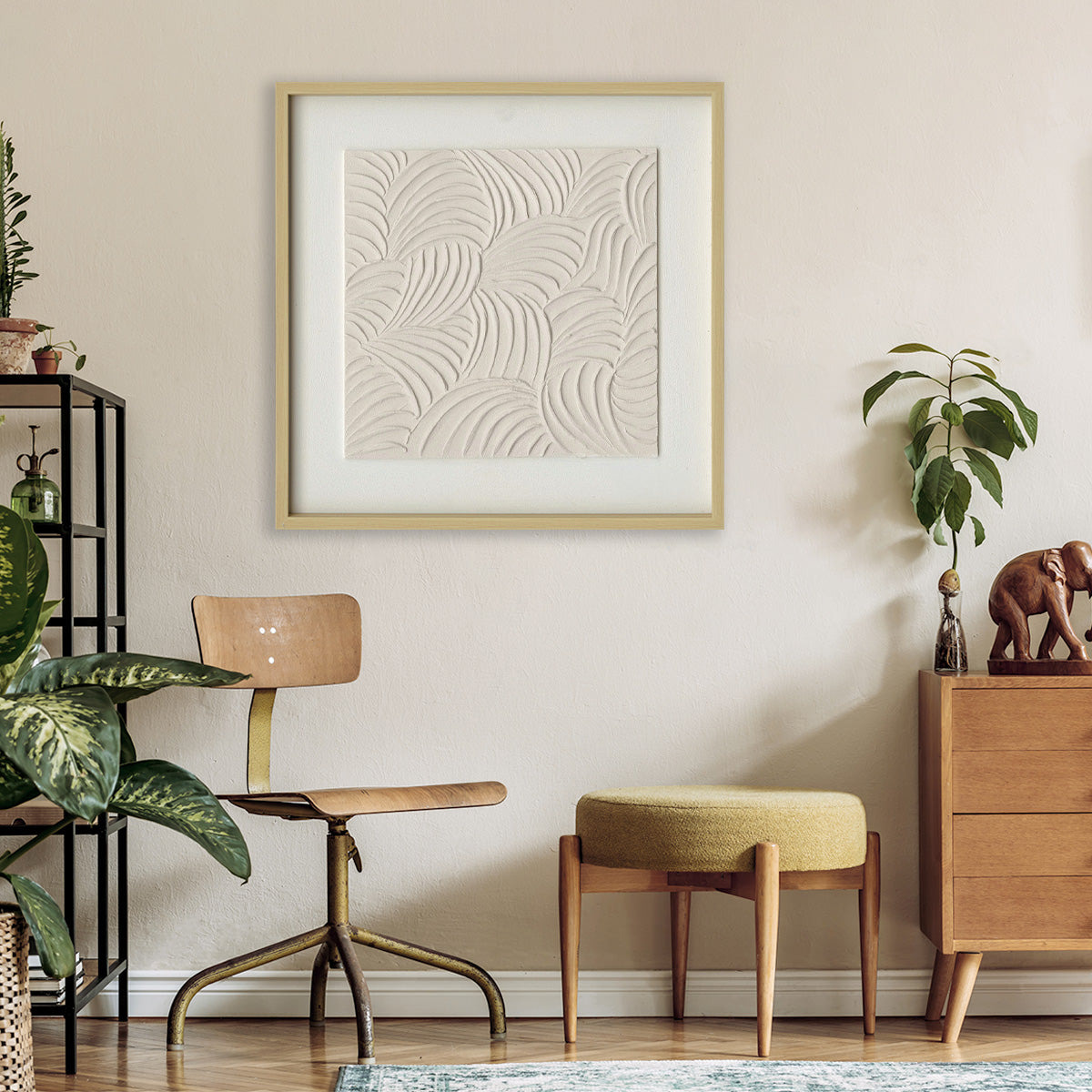 Sandweaves: Textured Wall Art (90x90cm)