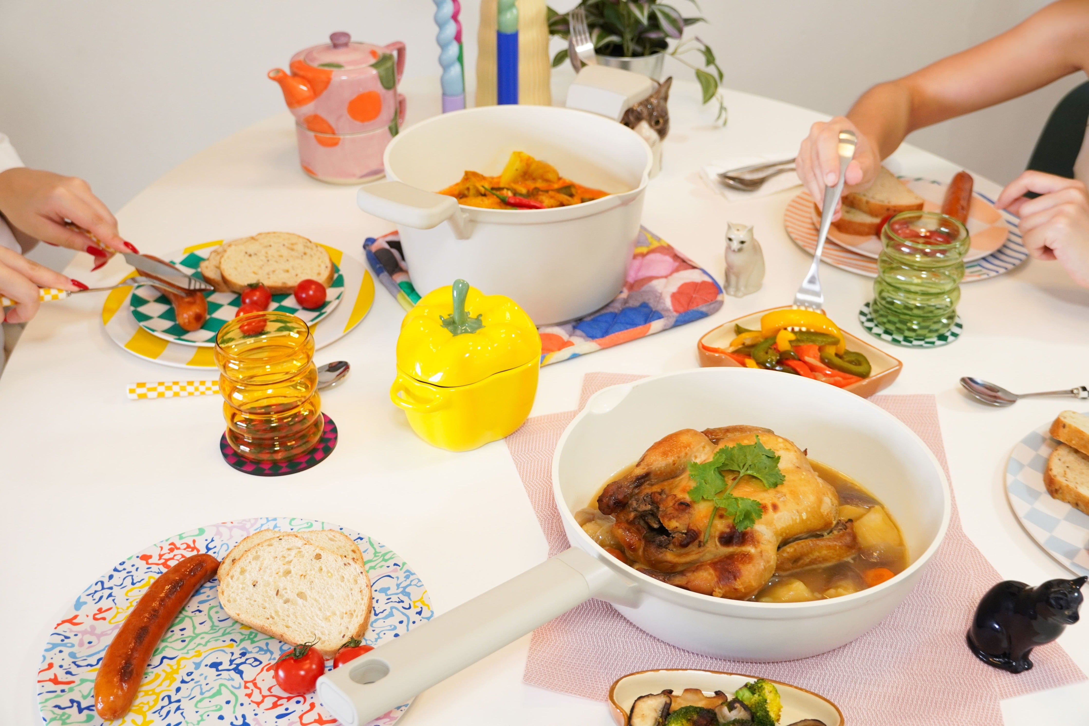 A table filled with a variety of food