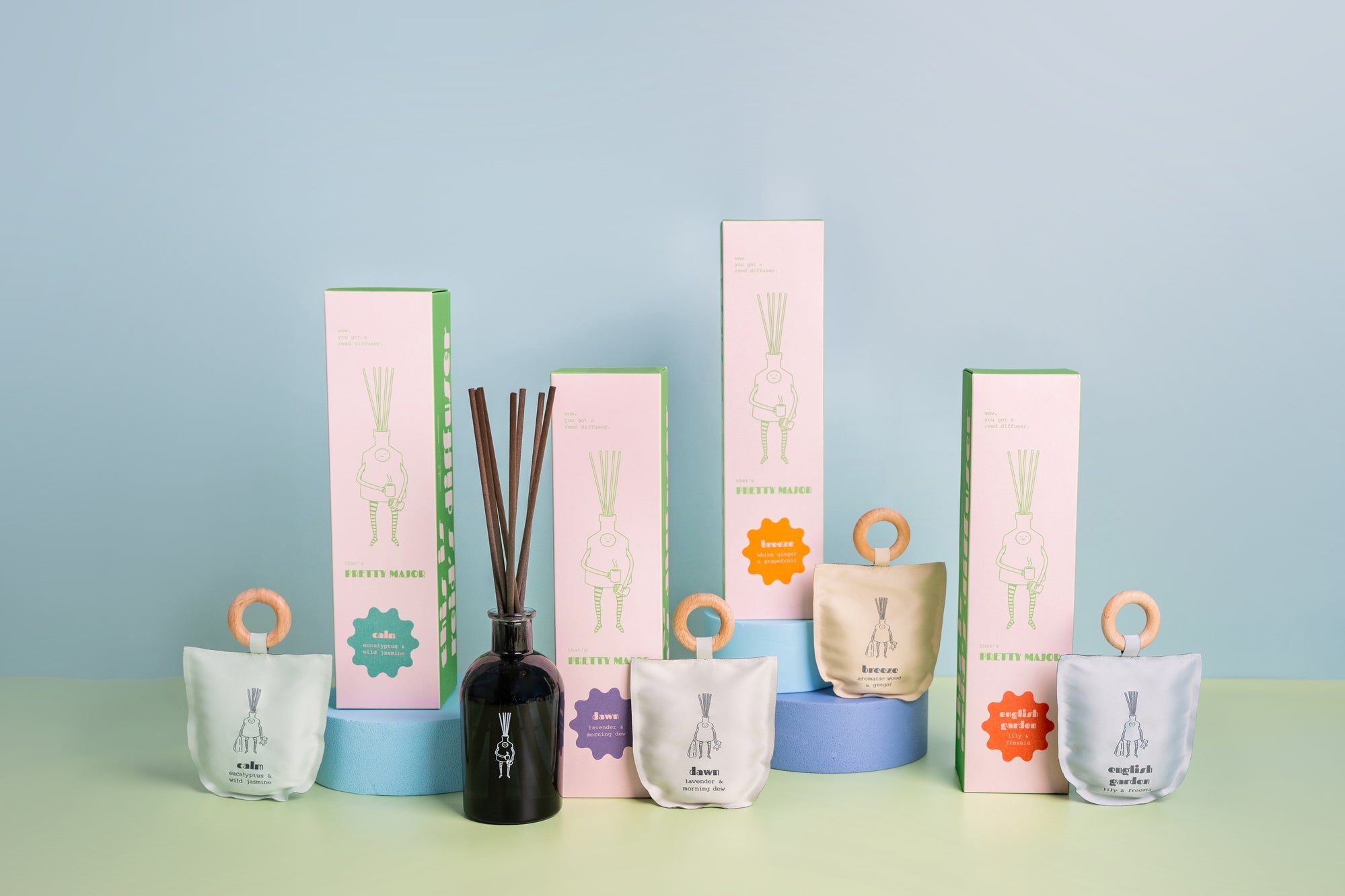 Wall art hung up above the sofa