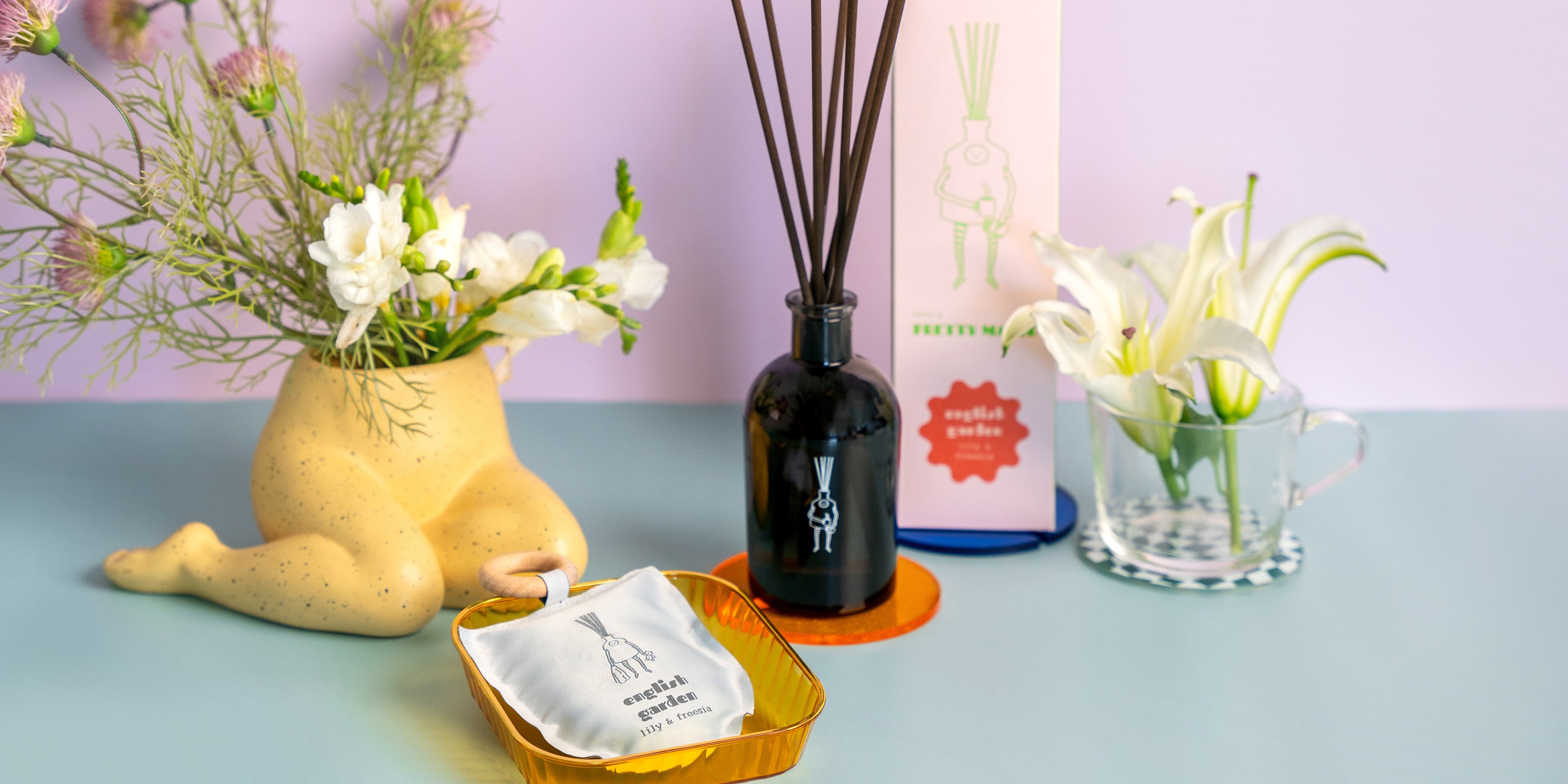 English Garden: Lily & Freesia