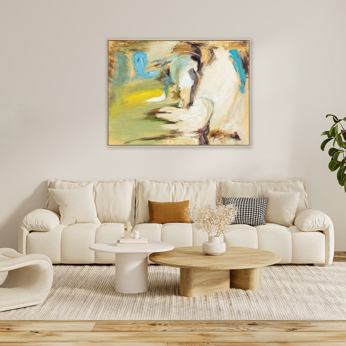 (Preorder ETA: End Oct) Oasis: Hand Painted Wall Art (90x120cm)