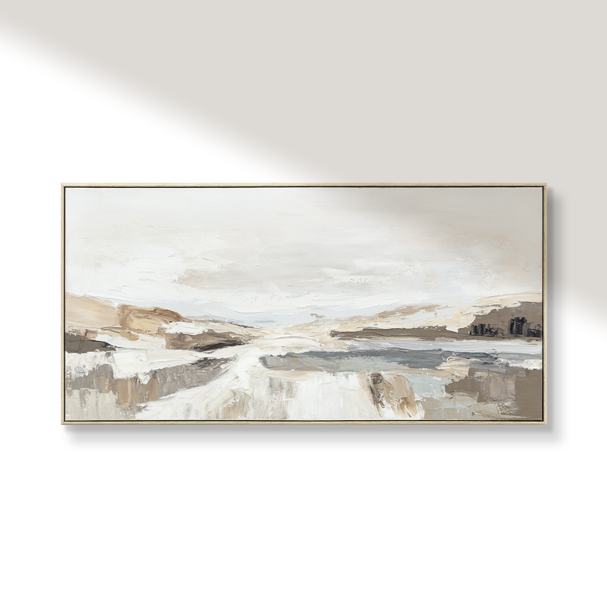 (Preorder ETA: End Oct) Salt Flats: Hand Painted Wall Art (120x60cm)