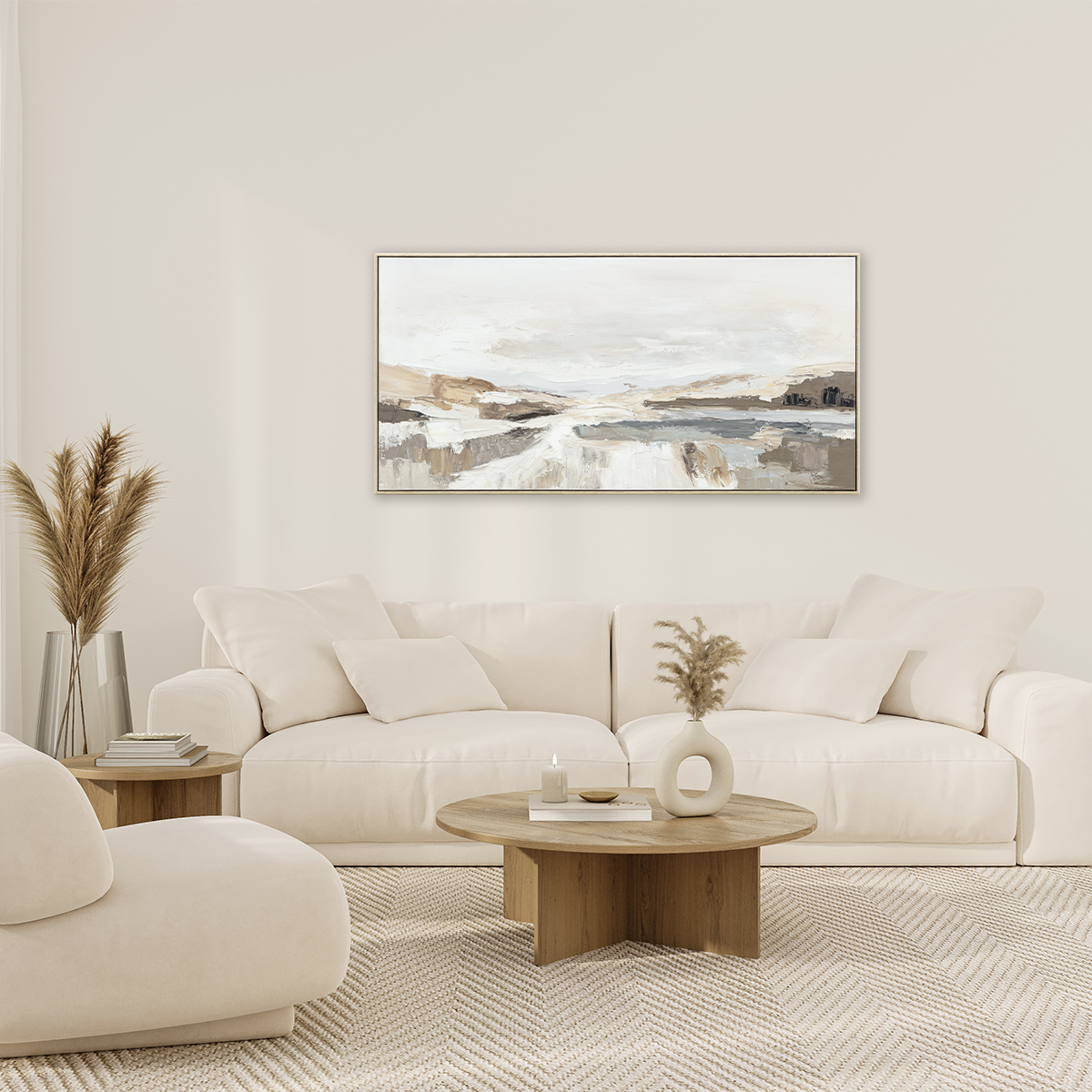 (Preorder ETA: End Oct) Salt Flats: Hand Painted Wall Art (120x60cm)