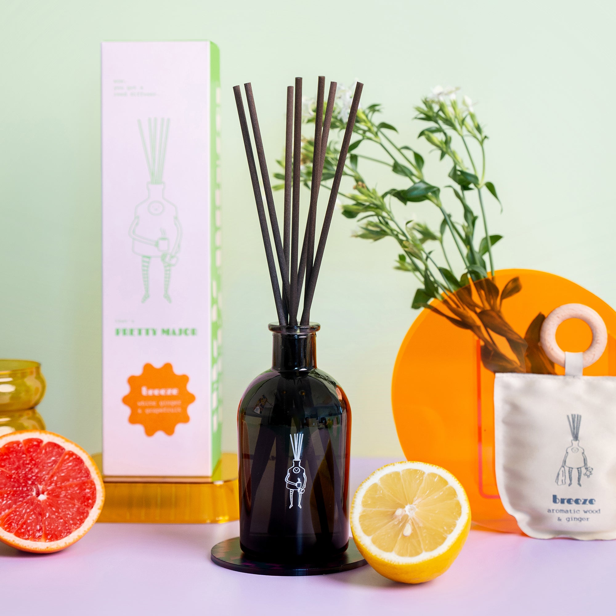 breeze home fragrance reed diffuser and scented sachet